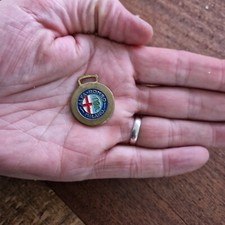 ALFA ROMEO plaque ancienne , laiton émaillé   I.C.O.R Milano ITALIE