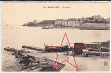 BEAULIEU-sur-MER. Le PORT - (Carte rare).