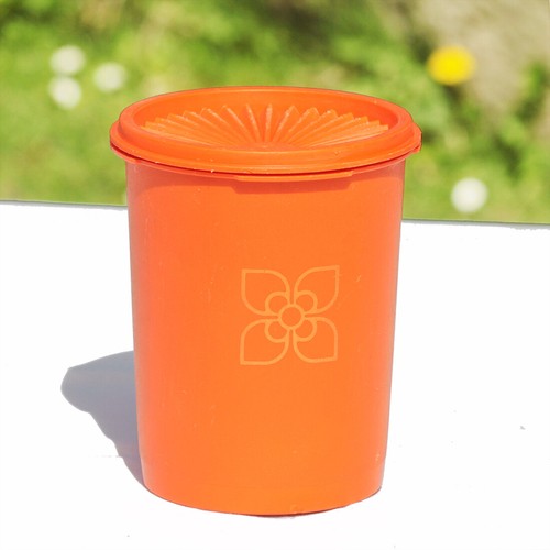 Boite orange soleil fleur - ,