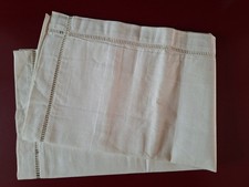 TAIE D'OREILLER ANCIENNE MÉTIS ÉCRU, JOURS VÉNITIENS, BOUTONS 