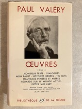 LA PLEIADE :  PAUL VALERY - OEUVRES tome 2 II / 1960
