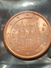 5 CENTIMES ESPAGNE 2001. PIECE NEUVE
