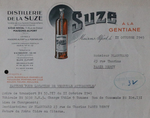 Facture 1945 mlaisons alfort - mlaisons,