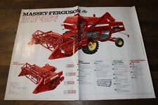 AFFICHE MOISSONNEUSE BATTEUSE MASSEY FERGUSON MF 487  ( 104 X 139 cm ) 5