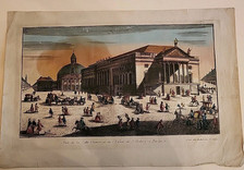 Vue optique de Berlin - Gravure du XVIIIe s. - La feuille : 32 x 47 cm