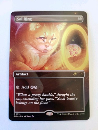 Sol ring foil borderless sld - borderless,