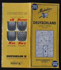 Carte michelin 205 deutschland - michelin,