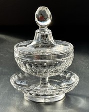 Baccarat : Ancien drageoir ou bonbonnière en cristal à côtes taillées ETAT TOP !