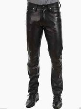 Pantalon homme en cuir