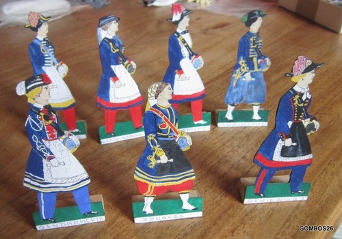 Soldats bois aquarelle - soldats,