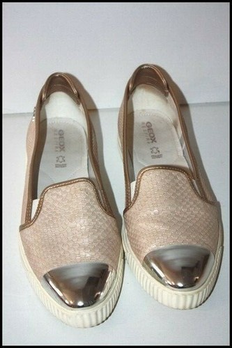 Geox sneakers cuir beige rosé - sneakers,