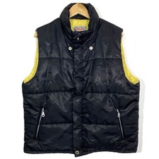 Doudoune Puffer Sans Manches Noir x Jaune Vintage 90’s