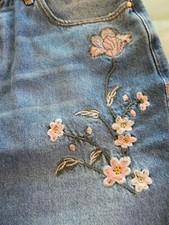 Jupe mode neuve jean brodé Camaieu taille 38