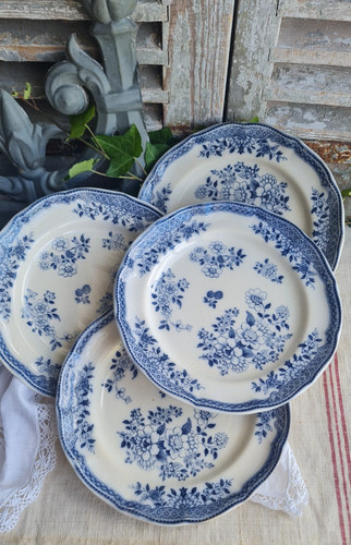 Anciennes assiettes plates - assiettes,