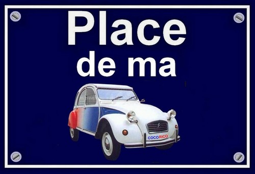 Plaque place ma - de, citroen