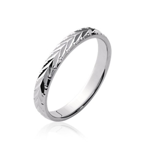Alliance mariage gravée femme
