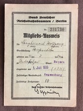 Allemagne 2eme guerre mondiale : Ausweis Berlin 1933 - 