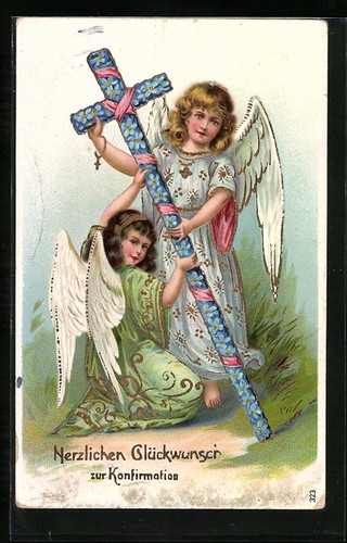 Carte postale confirmation - carte, de