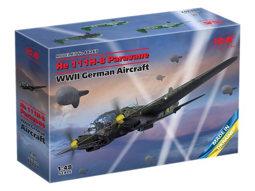 Icm he111h8 paravane wwii - icm, 1/48