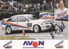carte voiture course   FORD  SIERRA COSWORTH   DIETER  KNUTTEL