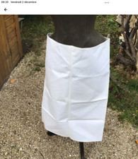 GRAND TABLIER DE CUISINE "MOLINEL " 92cm x 78cm 100% COTON BLANC  NEUF ÉTIQUETTE