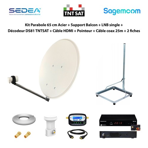 Kit parabole acier - kit,