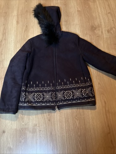 Blouson noir daim marque - blouson,