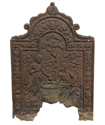 Plaque fonte cheminée - plaque,