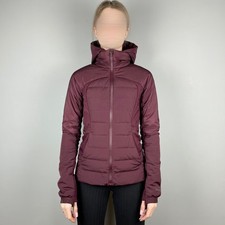 Veste fine à capuche bordeaux