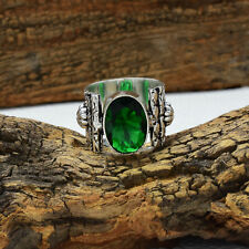 Splendid Diopside Gemme 925 Argent Sterling Handmade Anneau Bague Tout Taille
