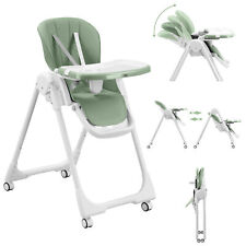 Baby Vivo Chaise haute de bébé pour Enfants Réglable Tablette Siège Coolmint