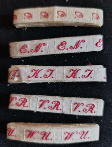 Lot ancien ruban initiale - , d'