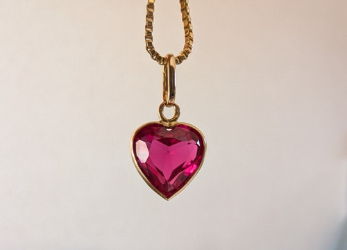 Ancien pendentif coeur 18k - pendentif, or