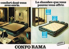 PUBLICITE ADVERTISING 025  1978  CONFORAMA chambre à coucher (2 p)