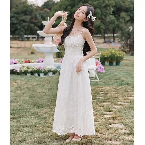 Robe été longue blanche en - d'Été,