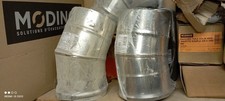 lot de 2 coudes a 15 de tube concentrique modinox pla  d100  int d 153 ext inox