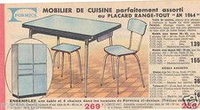 Publicité 1964 - Mobilier de cuisine FORMICA   .....   (Ref. 491)