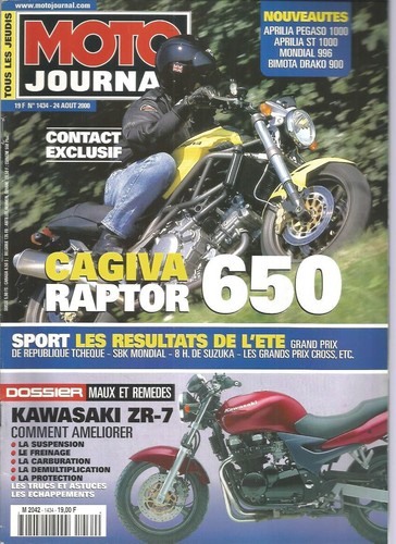 Moto journal 1434 cagiva - moto,
