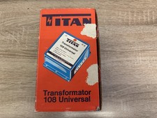 Transformateur Titan 108 Universel Pleine Fonction Bon État Dans L'OVP