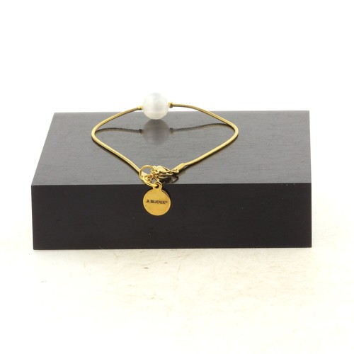 Bracelet acier doré - bracelet,