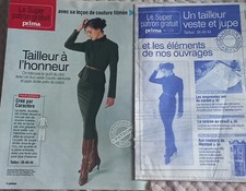 Patron tailleur veste jupe  femme taille 36 40 44 prima n°228
