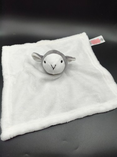 Doudou plat mouton - mouton, blanc