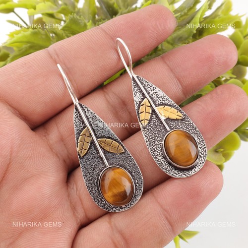 Argent sterling jaune - de, tigre