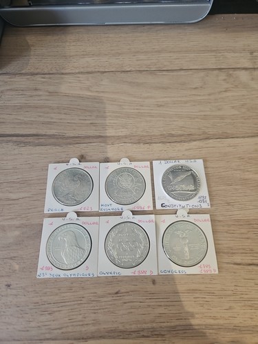 états unis lot 1 dollar - lot, x6