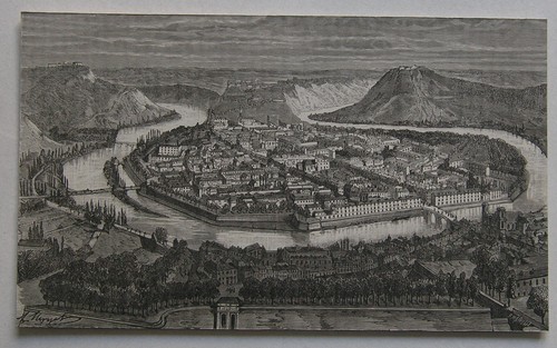 Gravure 1886 besancon - ,