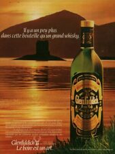 Publicité ancienne Whisky Glenfiddich pur malt 1984 issue de magazine