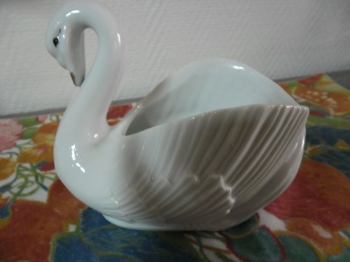 Cygne porcelaine petit - cygne, en