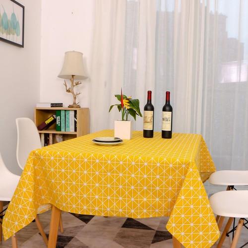 90x90cm nappe lin coton - en,