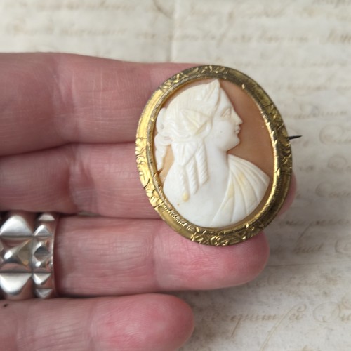 Broche ancienne camee - broche,