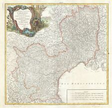 1752 Vaugondy Map of Languedoc